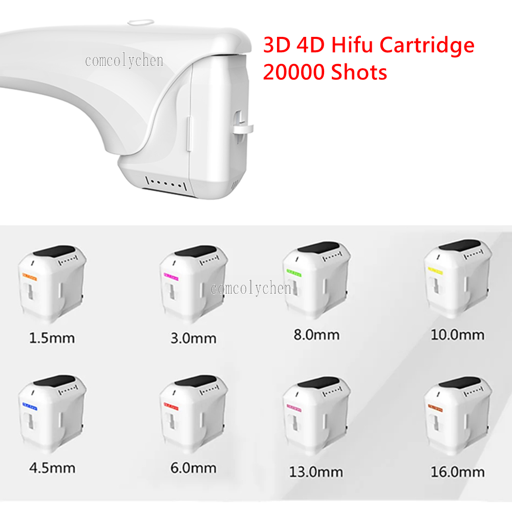Hifu Machine Cartridge 1.5 3.0 4.5 - 20.000 shots 3D/4D HIFU-cartridge, 12 lijnen,