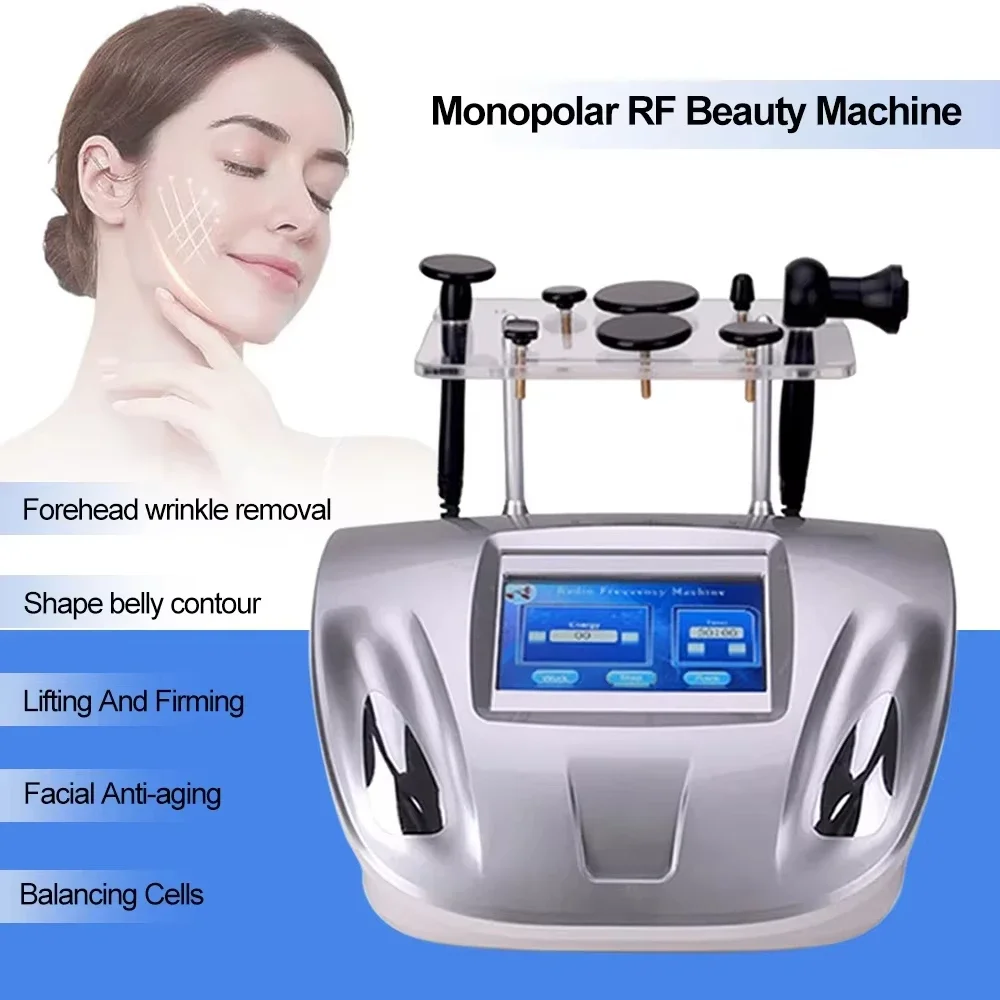 Radio Frequency Face Lift Machine - Monopolaire RF-schoonheidsmachine, radiofrequentie gezichtslift, rimpelverwijdering, lichaamsafslanking,