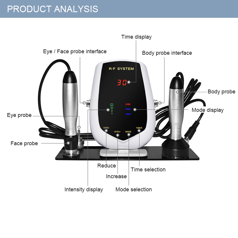 5 MHz Radiofrequentie RF Lifti - Radio Frequency Face Lift Machine recensie en prijs