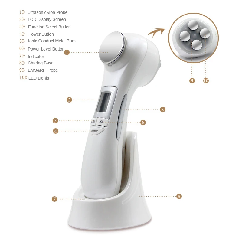 Ultrasone RF Radiofrequentie G - Radio Frequency Face Lift Machine recensie en prijs