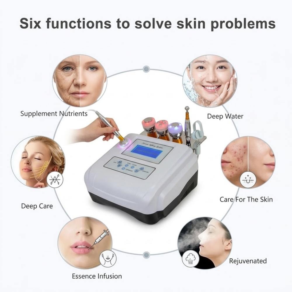 Ultrasoon apparaat voor huidve - Anti Aging Ultrasound Face Machine recensie en prijs